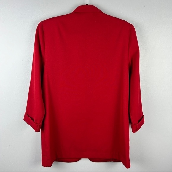Vintage Tradition Classic Red Blazer Jacket Retro Size 10 - Picture 13 of 13